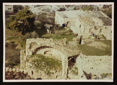 A Photograph of "The Remains of al-Qayṣariyya (Caesarea) Building in Hebron", 1988