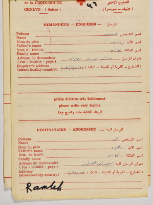 A Letter from Hasan Qasim to Omar al-Qasim, Damascus, the 1980s