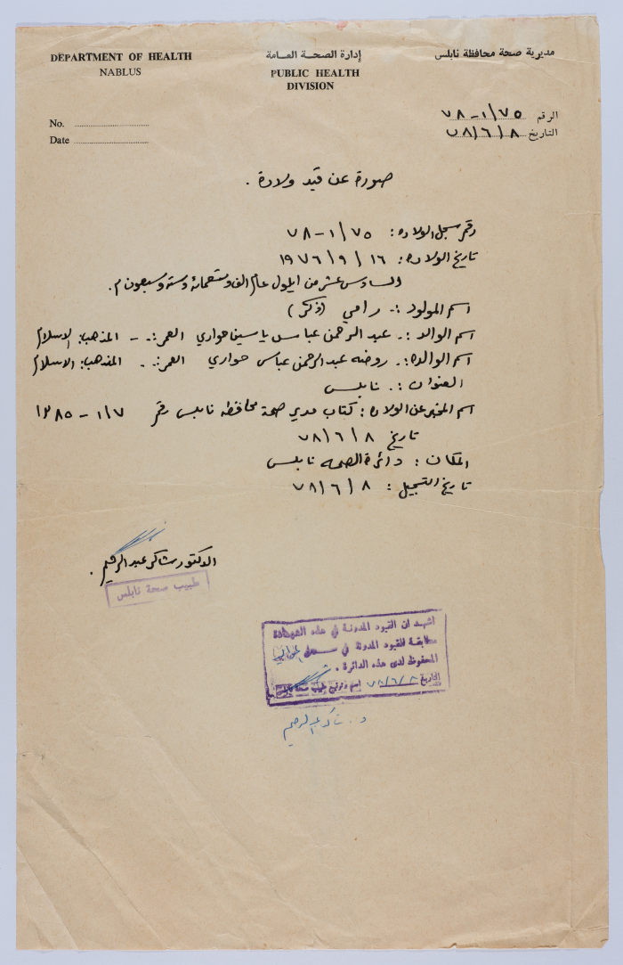 Copy of Birth Certificate 