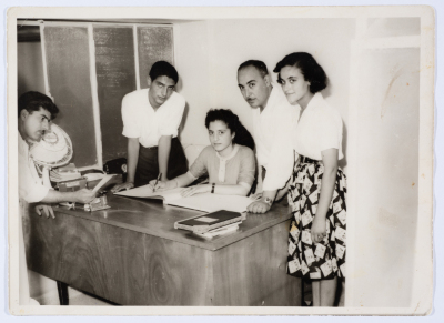 Andrawous Hanna with His Colleagues at Technical Packaging Co. in Amman, Jordan 