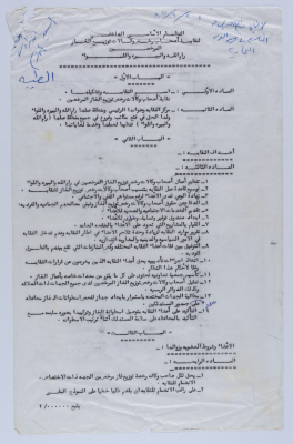 The Rule of Procedure of the Gas Distribution Trade Union of Ramallah and al-Bireh 