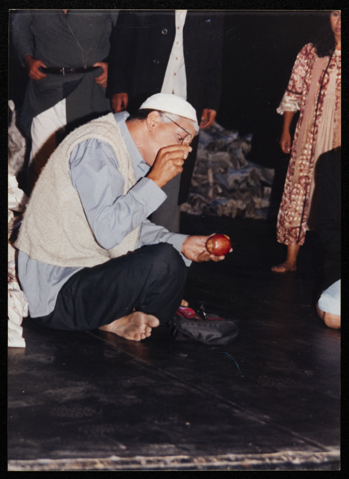 A Photograph of Stories Under Occupation's Cast Celebration, al-Kasaba Theatre, 2003

