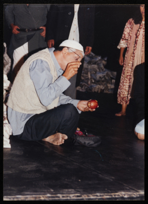 A Photograph of Stories Under Occupation's Cast Celebration, al-Kasaba Theatre, 2003
