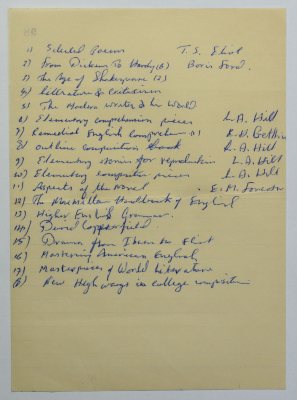 قائمة بكتّاب وكتب من إعداد عمر القاسم في السجن، ثمانينيات القرن العشرين