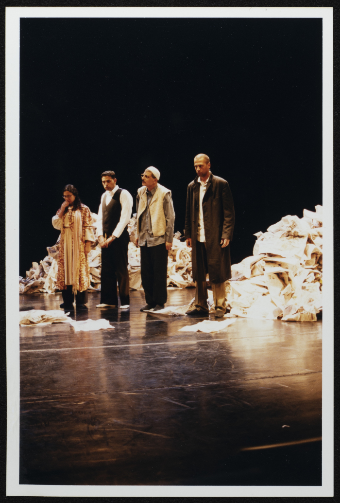 A Photograph of Stories Under Occupation's Cast Celebration, al-Kasaba Theatre, 2003
