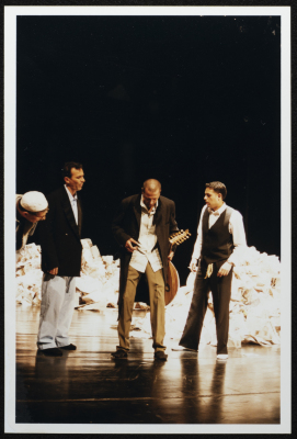 A Photograph of Stories Under Occupation's Cast Celebration, al-Kasaba Theatre, 2003
