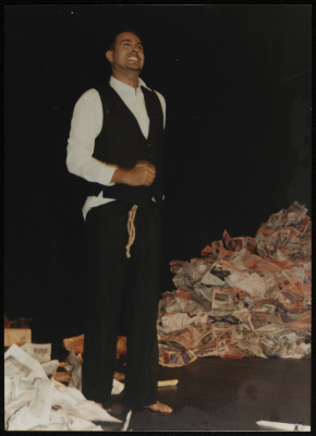 A Photograph of a Theatrical Performance at al-Kasaba Theatre and Cinematheque
