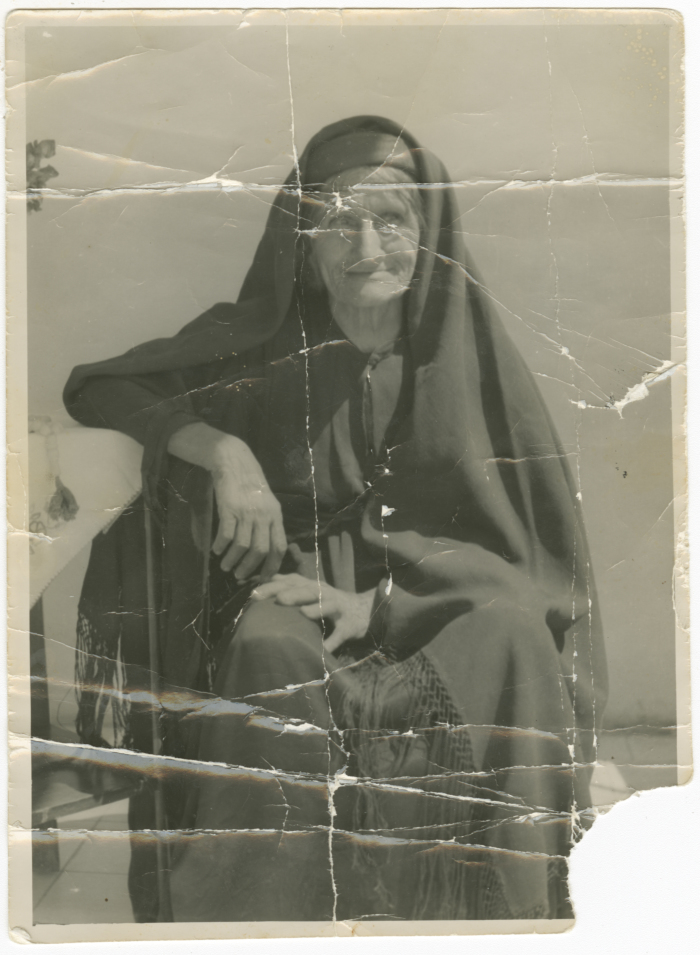 A Palestinian elderly