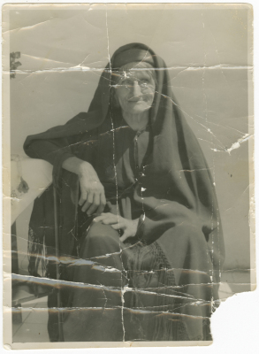 A Palestinian elderly