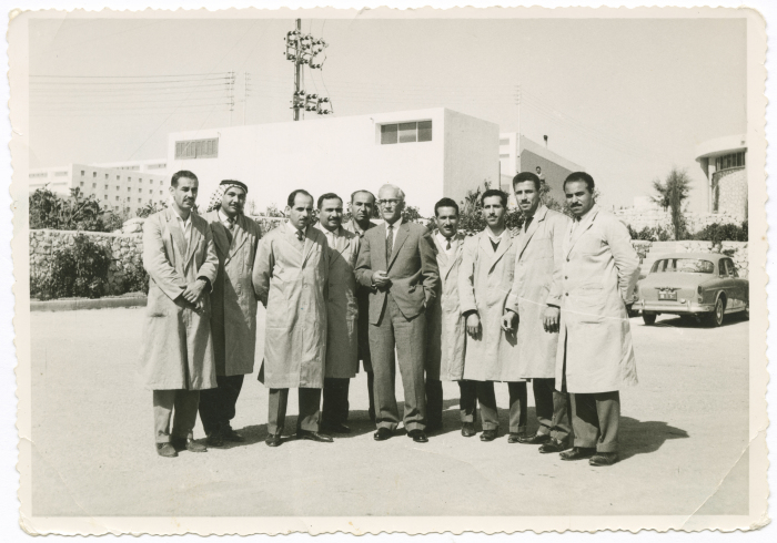 A Photograph of a Group of Men in Qatar