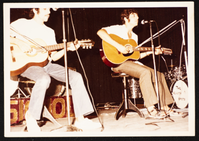 A Photograph of Emile and Samir Ashrawi Playing a Duet, 1971-72