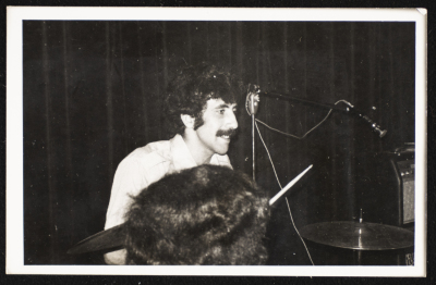 A Photograph of Emile Ashrawi at a Show for Al-Bara