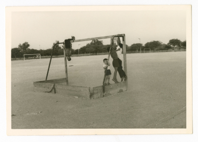 A Photograph of Children from al-Khatib Family on the Playground 
