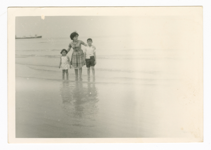 A Photograph of al-Khatib Family Members on the Beach 