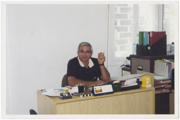 A Photograph of Hasan abu Khdair at the YMCA, Ramallah 