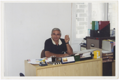 A Photograph of Hasan abu Khdair at the YMCA, Ramallah 