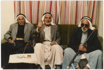 A Photograph of Three Elderlies at Hasan abu Khdair