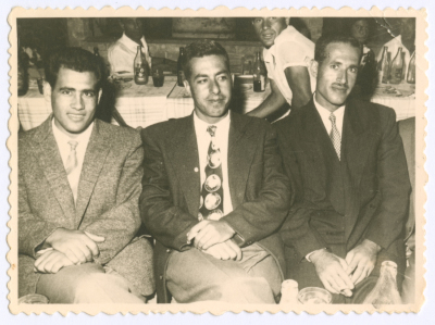 A Photograph of Ibrahim, Saʿid, and Ali Musa ʿLayan in Jerusalem 