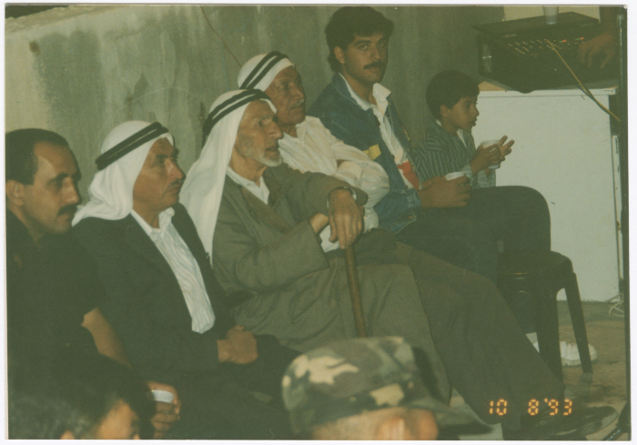 A Photograph of Hasan abu Khdair's Reception Upon His Release from Israeli Prisons 