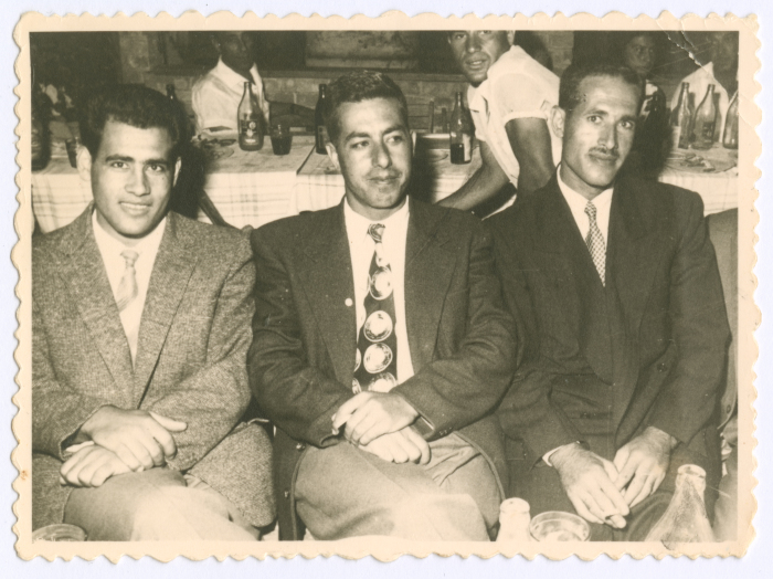 A Photograph of Ibrahim, Saʿid, and Ali Musa ʿLayan in Jerusalem 
