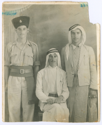 Mahmoud and Adel Theeb, and Faraj Yousef, August 1929