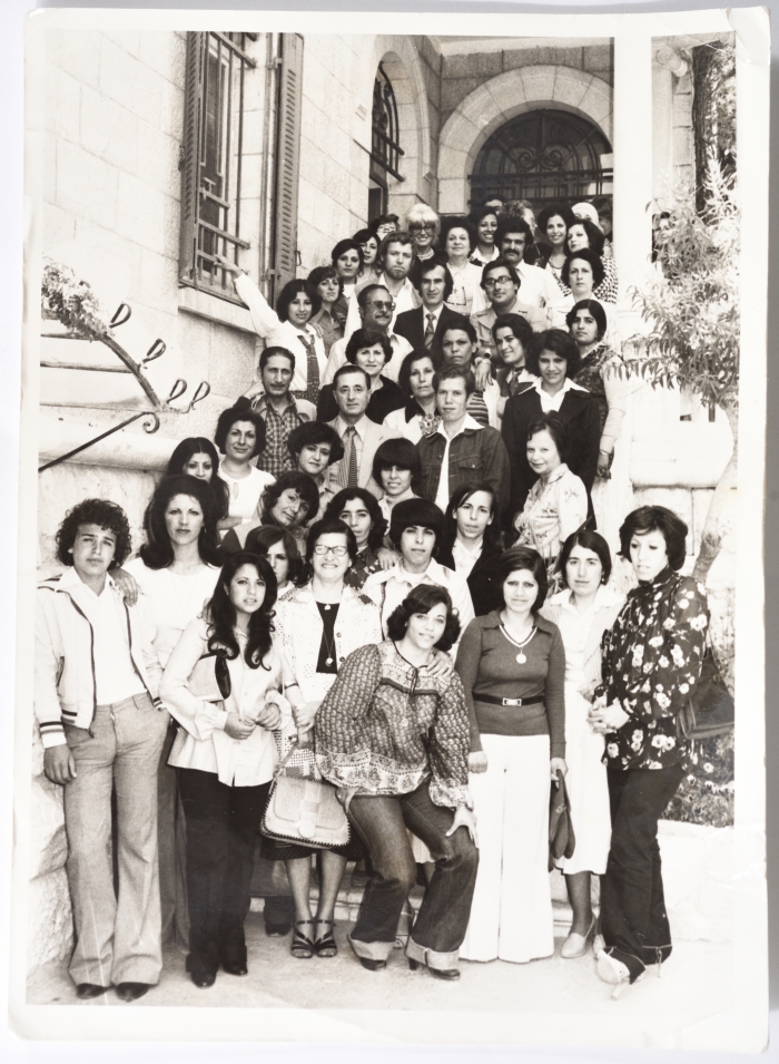 عضوات الهيئة الإدارية جمعية النهضة النسائية، رام الله، 1950- 1959