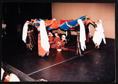 A Photograph of a Performance by al-Hannouneh Troupe
