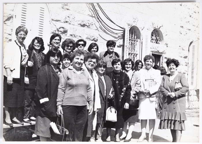 Members of the Nahda Women's Association General Assembly, Ramallah, 1970-1979