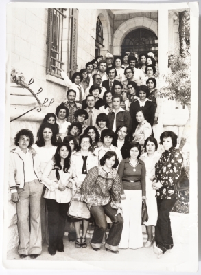 عضوات الهيئة الإدارية جمعية النهضة النسائية، رام الله، 1950- 1959