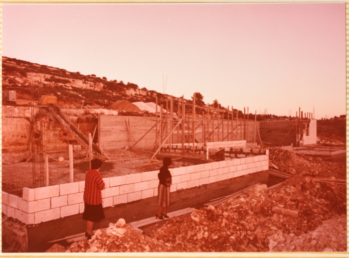 The Construction Site of the Center for People with Disability, Ramallah, 1970-1979