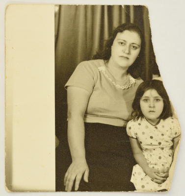 Fatima al-Shalabi and a Little Girl, Nablus, 24 October 1964