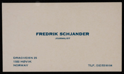 Fredrick Schjander
