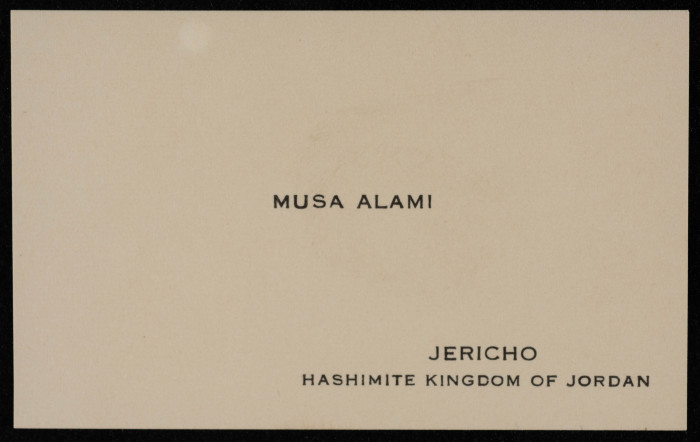 Musa al-ʿalamy's Business Card 