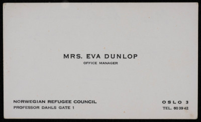 Mrs Eva Dunlop