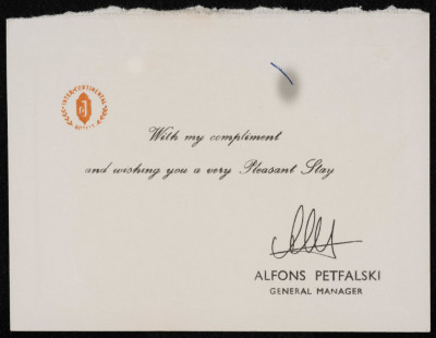 General Manager Alfons Petfalski