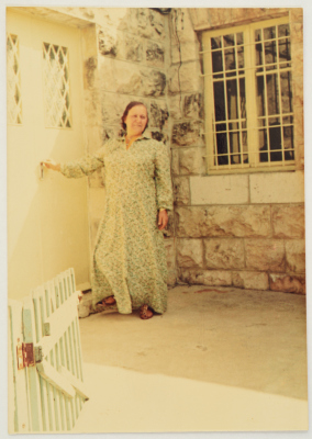 Fatima al-Shalabi in Her House, Jerusalem, the 1980s 