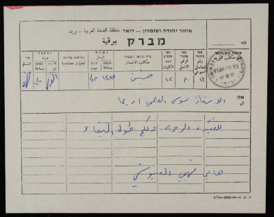 A Telegram of Sympathy to Musa al-ʿalamy, 1977