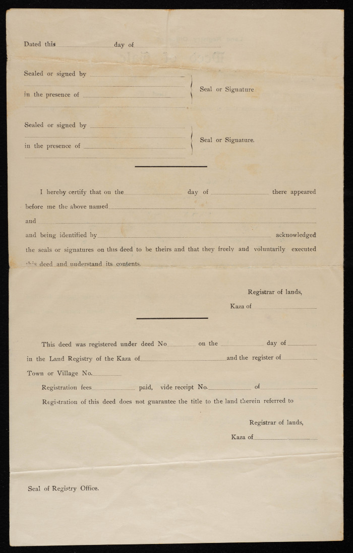 A Contract of Sale
