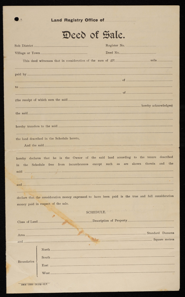 A Contract of Sale
