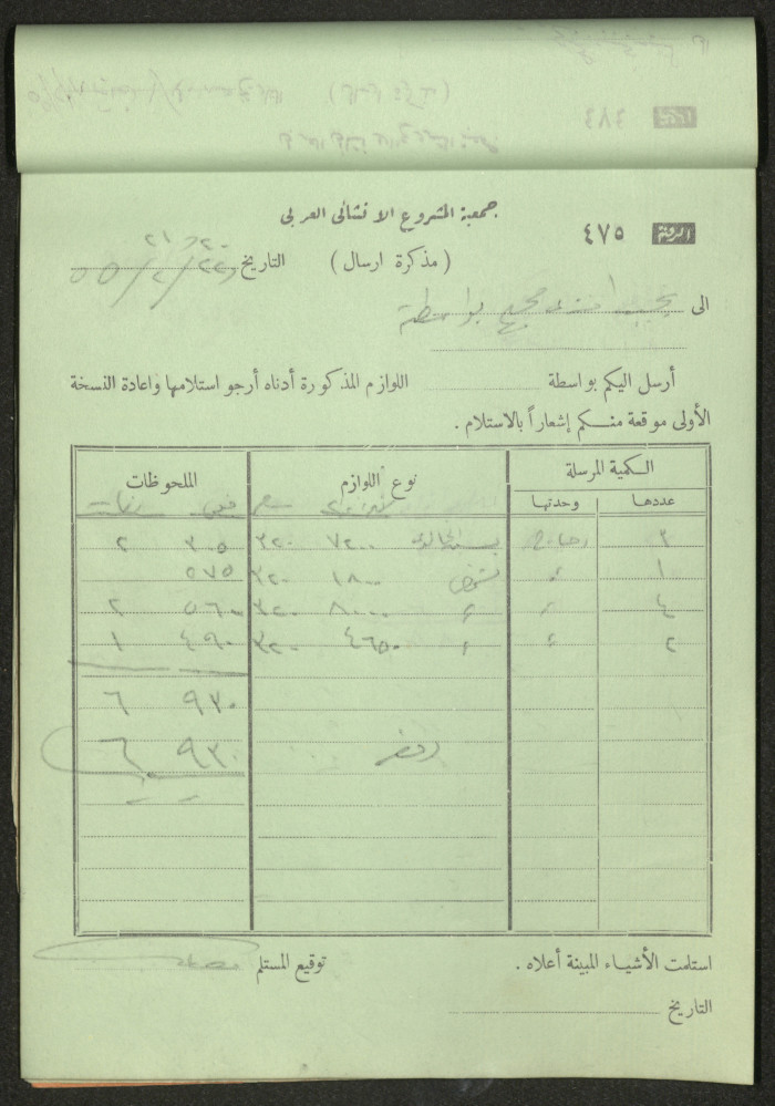 Dispatch Notes, 1955 