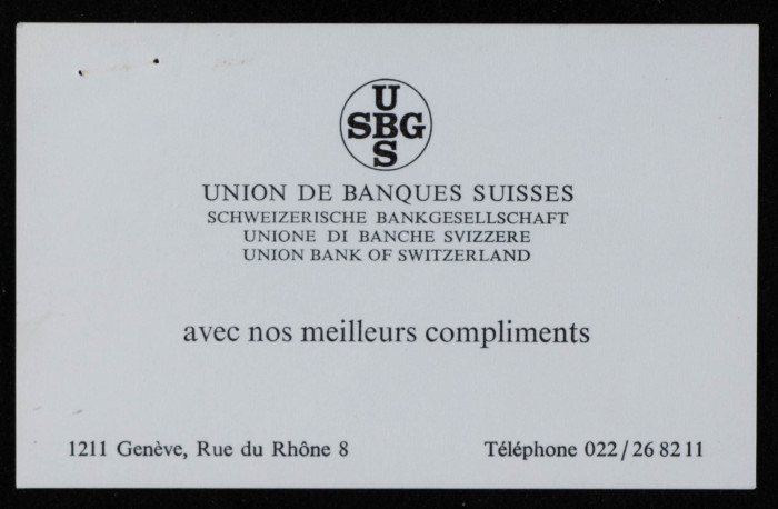 A Contract between Musa al-ʿalamy and the Swiss Bank 