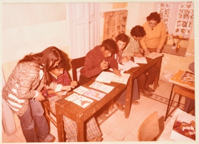 Students at the Nahda Women's Association School, Ramallah