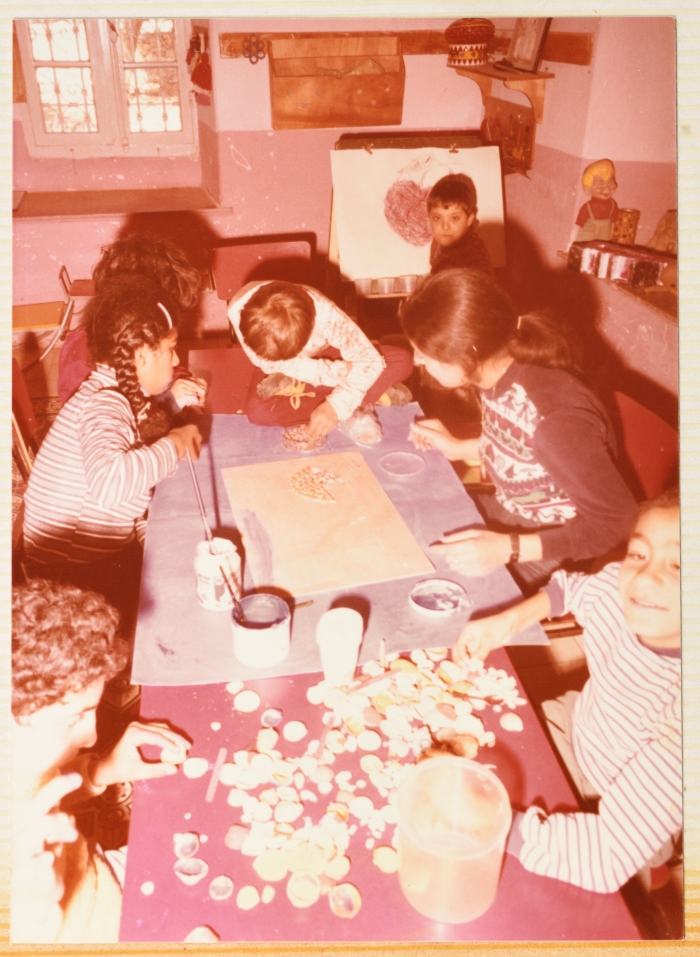 Students at the Nahda Women's Association School, Ramallah
