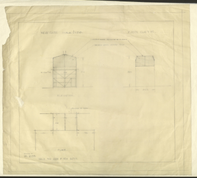 The Architectural Plan of a Gate at al-Haram ash-Sharif 