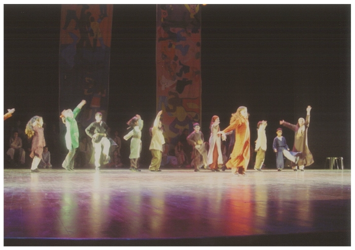 A Photograph of Dabkeh Show by Sareyyet Ramallah Dance Troupe
