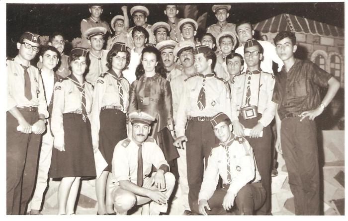 Members of the Scout Groupf of the First Ramallah Scout Group (Sareyyet Ramallah)