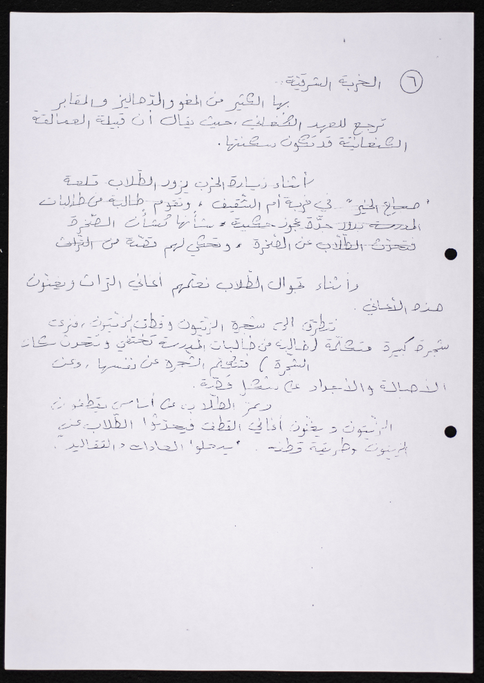 The Study Program for Groups