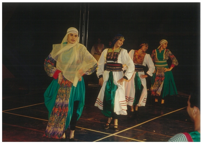A Photograph of Dabkeh Show by Sareyyet Ramallah Dance Troupe
