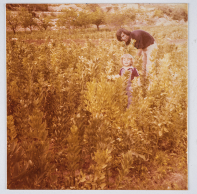 Musa Sanad Accompanied by His Son Hani, Artas, 1978