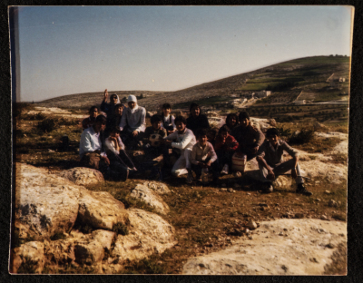 Musa Sanad and His Family during a Trip to Herodium, Bethlehem